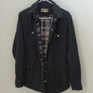 Duluth Trading Co Black Shirt Jacket
